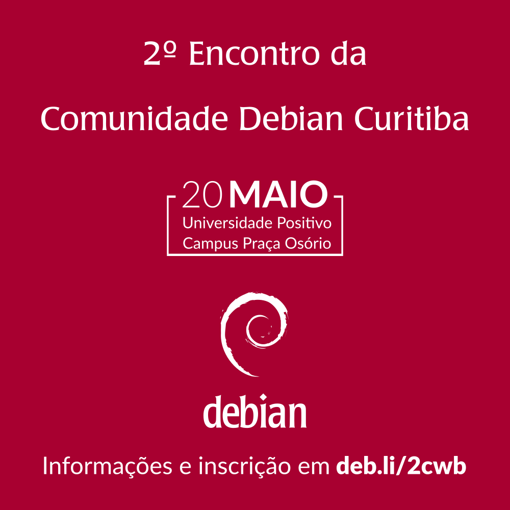 Banner 2o encontro Debian